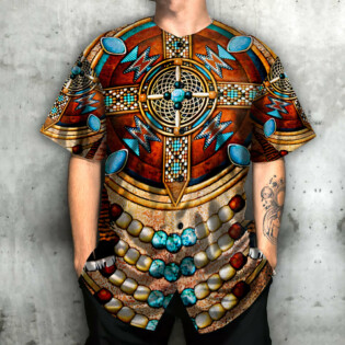 Native American Art Style Lover - Baseball Jersey - Owl Ohh - Owl Ohh