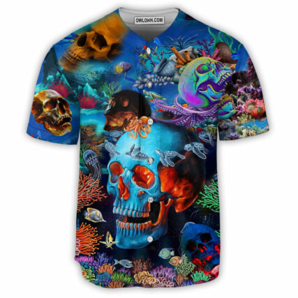 Skull Deep In The Ocean - Baseball Jersey - Owl Ohh - Owl Ohh
