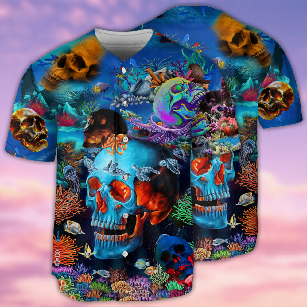 Skull Deep In The Ocean - Baseball Jersey - Owl Ohh - Owl Ohh