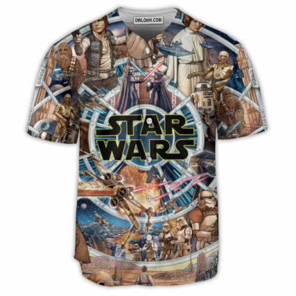 Starwars Fighting In Galaxy - Baseball Jersey - Owl Ohh-Owl Ohh