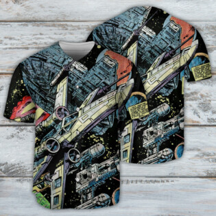Star Wars Han Solo Spaceship - Baseball Jersey