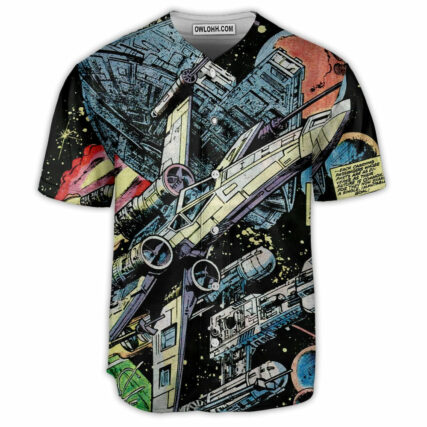 Star Wars Han Solo Spaceship - Baseball Jersey