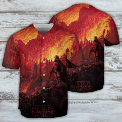Starwars The Force Awakens 2 - Baseball Jersey - Owl Ohh-Owl Ohh