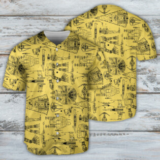 SPACE SHIPS STAR WARS YELLOW - Baseball Jersey