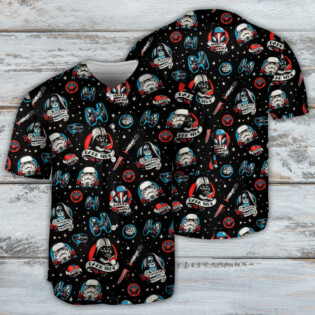 Star Wars Darth Vader Storm Trooper Dark Side Black - Baseball Jersey
