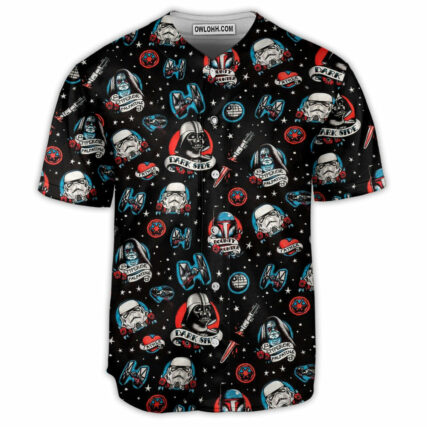 Star Wars Darth Vader Storm Trooper Dark Side Black - Baseball Jersey