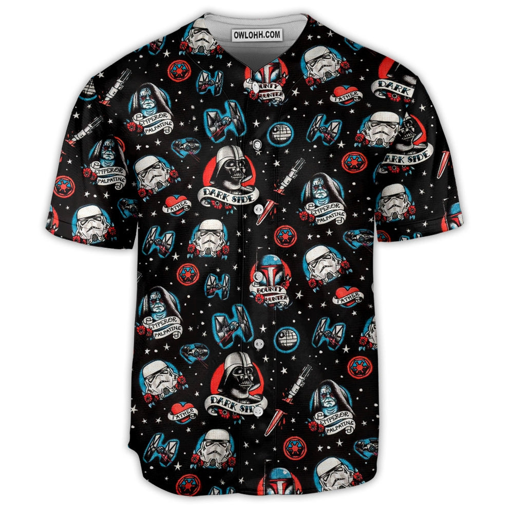 Star Wars Darth Vader Storm Trooper Dark Side Black - Baseball Jersey