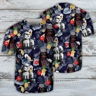 Star Wars Darth Vader Storm Trooper Flower - Baseball Jersey