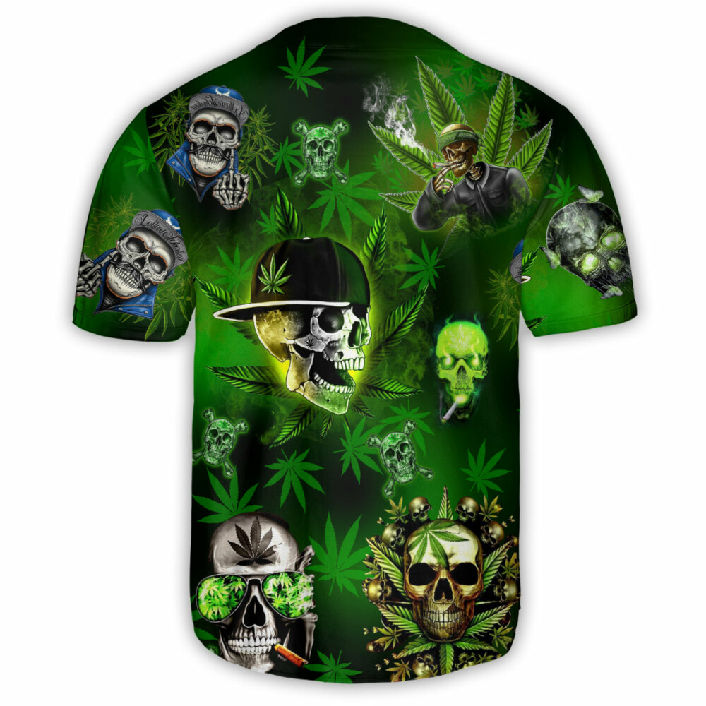 Skull Let's Get High - Baseball Jersey - Owl Ohh - Owl Ohh