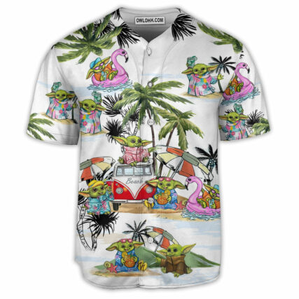 SW Cartoon Baby Yoda - Baseball Jersey