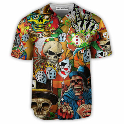 Skull Life Style Poker - Baseball Jersey - Owl Ohh - Owl Ohh