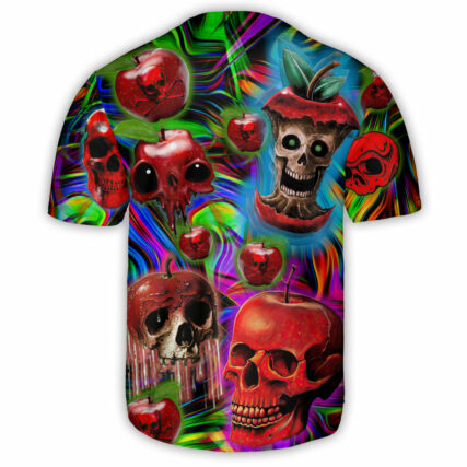 Skull Love Apple - Baseball Jersey - Owl Ohh - Owl Ohh