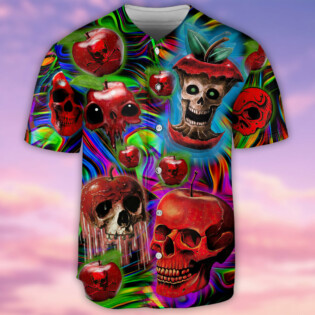 Skull Love Apple - Baseball Jersey - Owl Ohh - Owl Ohh