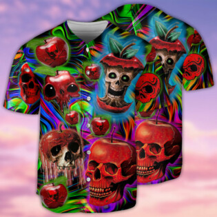 Skull Love Apple - Baseball Jersey - Owl Ohh - Owl Ohh