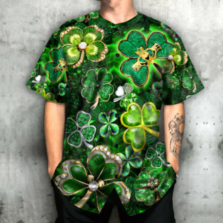 Irish Wishing You Irish Luck - Baseball Jersey - Owl Ohh - Owl Ohh