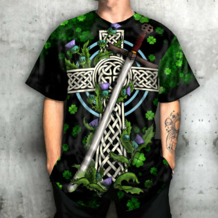 Irish Good Lucky Art - Baseball Jersey - Owl Ohh - Owl Ohh