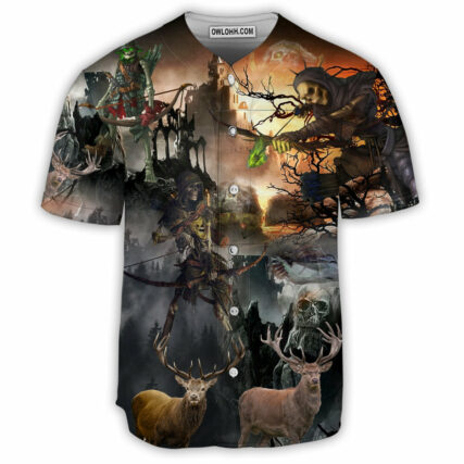 Skull Love Hunting - Baseball Jersey - Owl Ohh - Owl Ohh