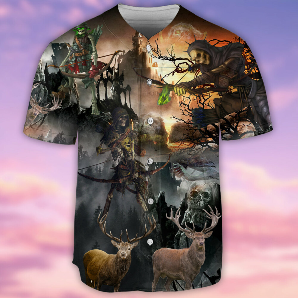 Skull Love Hunting - Baseball Jersey - Owl Ohh - Owl Ohh