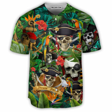 Skull Pirates Make Ledgends - Baseball Jersey - Owl Ohh - Owl Ohh