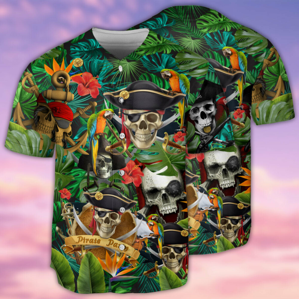 Skull Pirates Make Ledgends - Baseball Jersey - Owl Ohh - Owl Ohh