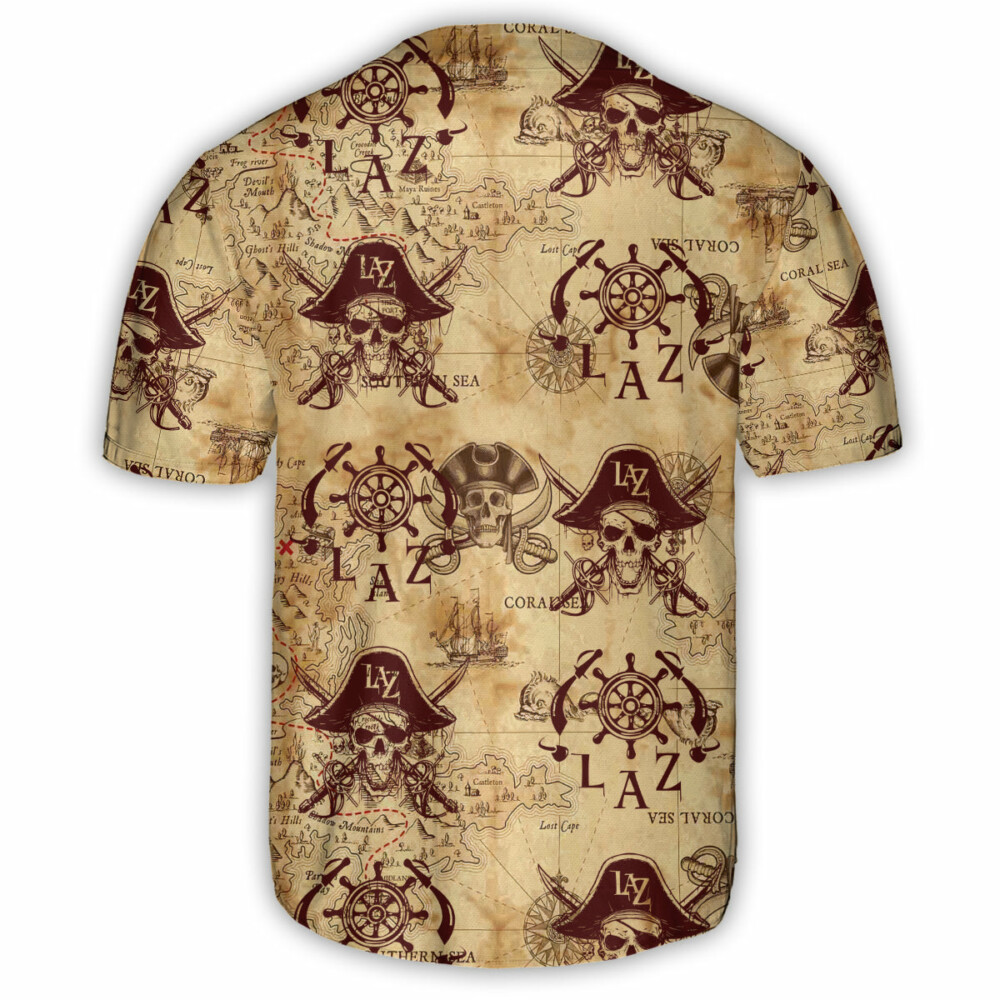 Skull Pirates Fear Style Lover - Baseball Jersey - Owl Ohh - Owl Ohh