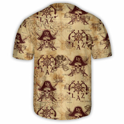 Skull Pirates Fear Style Lover - Baseball Jersey - Owl Ohh - Owl Ohh