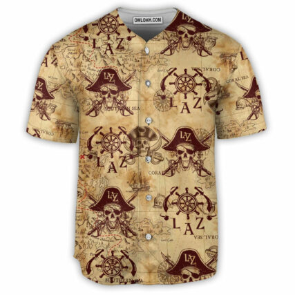 Skull Pirates Fear Style Lover - Baseball Jersey - Owl Ohh - Owl Ohh