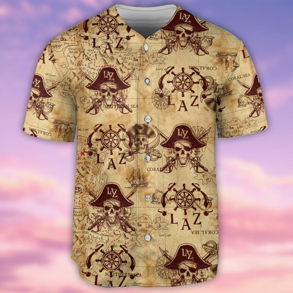 Skull Pirates Fear Style Lover - Baseball Jersey - Owl Ohh - Owl Ohh