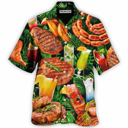 Cocktail BBQ Style - Hawaiian shirt - Owl Ohh - Owl Ohh