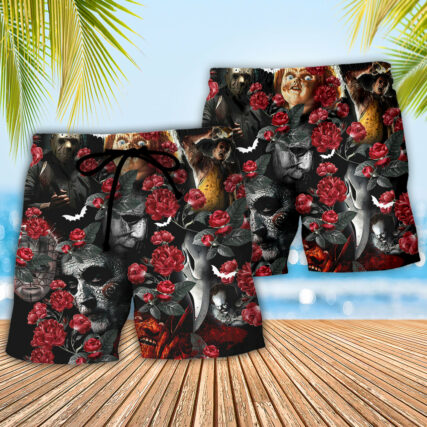 Halloween Horror Movie All Star Tropical Style - Beach Short - Owl Ohh-Owl Ohh