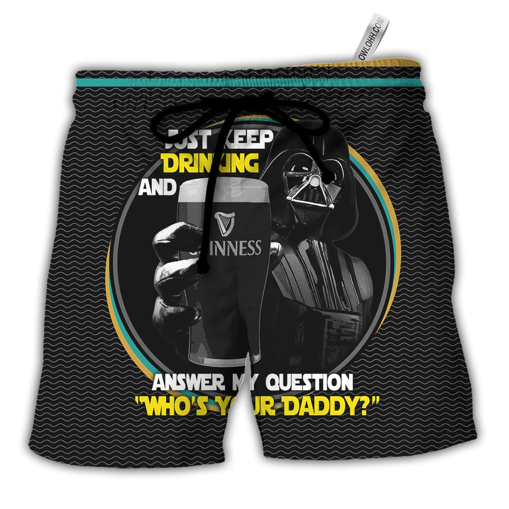 Star Wars Darth Vader Just Keep Drinking And AnStar Warser My Question Who's  Your Daddy Baseball Jersey Shirt For Men And Women - YesItCustom