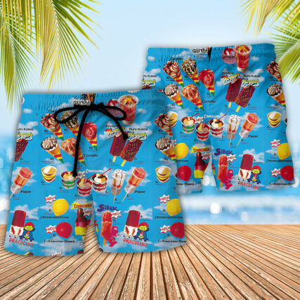 Old Ice cream it over nostalgic streets ice cream Set 3 - Hawaiian Shirt - Owl Ohh-Owl Ohh