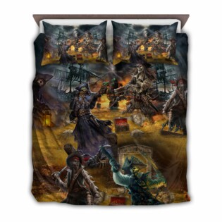 Skull Pirate Hunting Treasure Journey - Bedding Cover - Owl Ohh - Owl Ohh