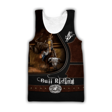 Personalized Name Bull Riding Hoodie Printed Unisex Shirts Brown Ver2