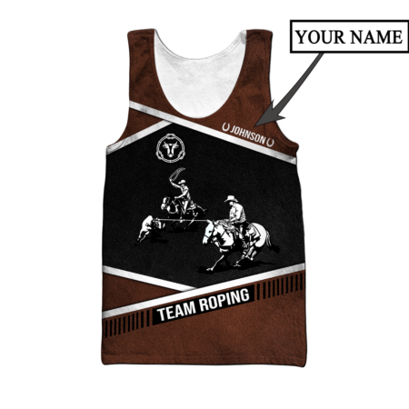 Personalized Name Bull Riding Hoodie Printed Unisex Shirts Black Team Roping