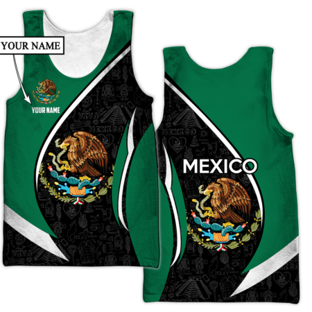 Persionalized Mexico 3D All Over Printed Unisex Hoodie