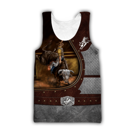 Personalized Name Bull Riding Hoodie Printed Unisex Shirts Brown HOOD02FNN061121