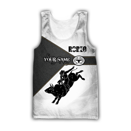 Personalized Name Bull Riding Hoodie Printed Unisex Shirts Black Rodeo