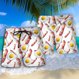 Food Bacon Egg Food Collection - Beach Short - Owl Ohh - Owl Ohh