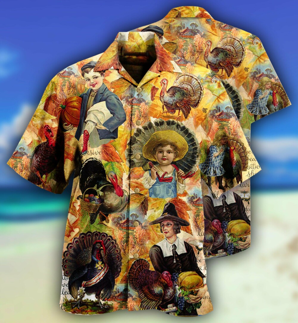 Turkey Animals Bad Day To Be - Hawaiian Shirt - Owl Ohh - Owl Ohh