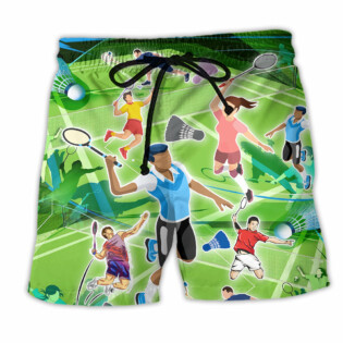 Badminton Life Is Better With Badminton So Funny - Beach Short - Owl Ohh - Owl Ohh