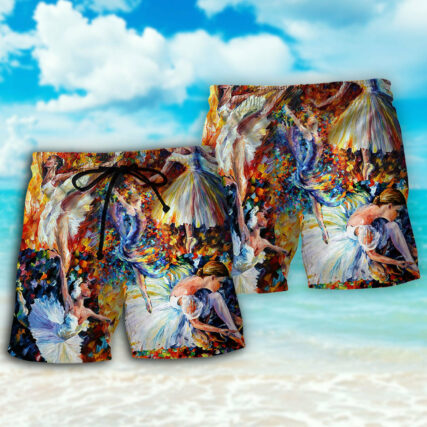 Ballet Beautiful Color Art - Beach Short - Owl Ohh - Owl Ohh