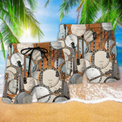 Banjo Music Love Life Style - Beach Short - Owl Ohh - Owl Ohh