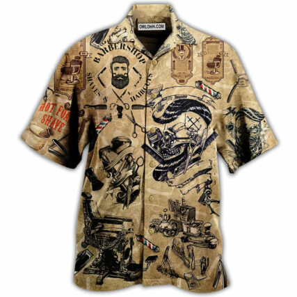 Barber Shop Vintage Style - Hawaiian Shirt - Owl Ohh - Owl Ohh