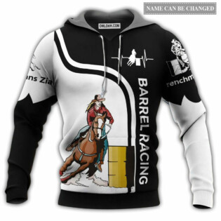 Horse Hardness Racing Black White Personalized - Hoodie - Owl Ohh - Owl Ohh