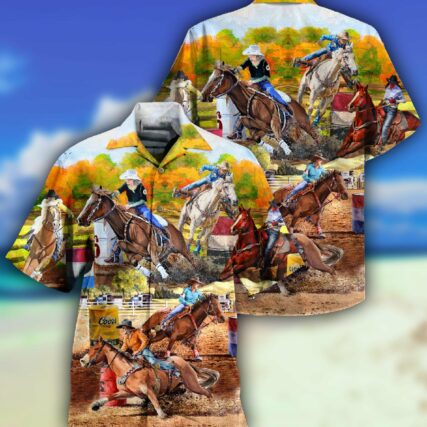 Horse Barrel Racing Ride It Like You Stole It - Hawaiian Shirt - Owl Ohh - Owl Ohh