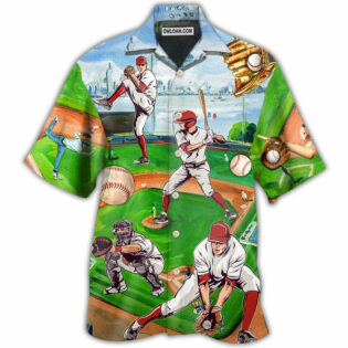 Baseball Is My Therapy - Hawaiian Shirt - Owl Ohh - Owl Ohh
