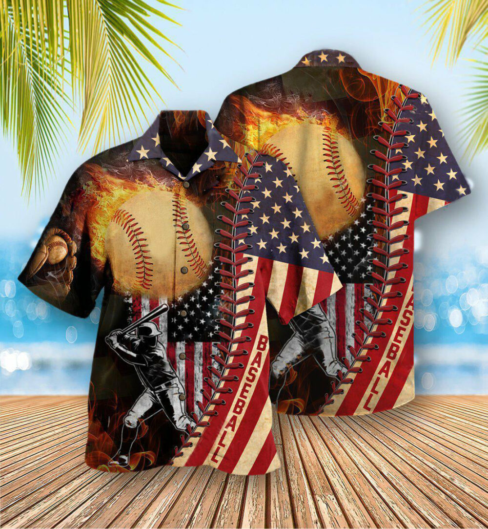 Baseball Nothing More America Than Baseball - Hawaiian Shirt - Owl Ohh - Owl Ohh