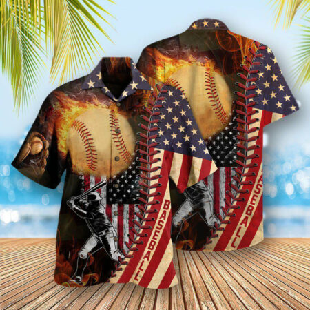 Baseball Nothing More America Than Baseball - Hawaiian Shirt - Owl Ohh - Owl Ohh