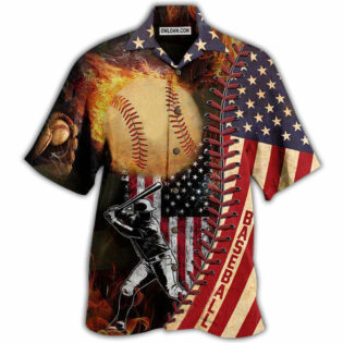 Baseball Nothing More America Than Baseball - Hawaiian Shirt - Owl Ohh - Owl Ohh
